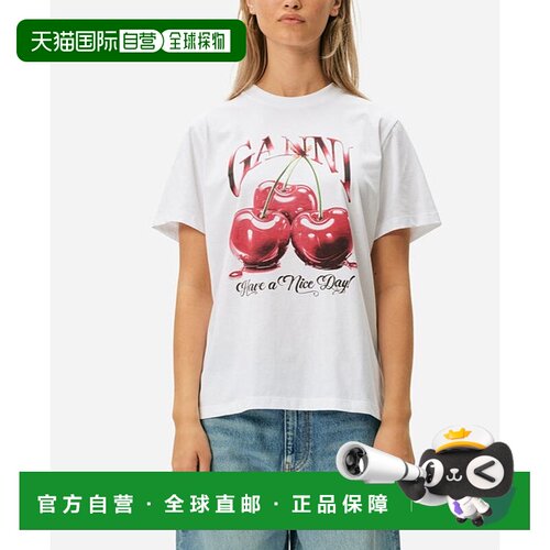 Ganni 印花T恤 T4004 【付后1h可退】