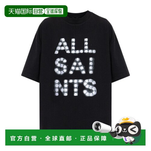 香港直邮ALL SAINTS 女士T恤 W023JFBLACK