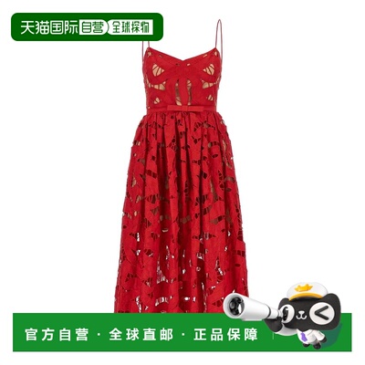 1h可退 香港直邮SELF-PORTRAIT 女士连衣裙 PF25013MR AW2025 红