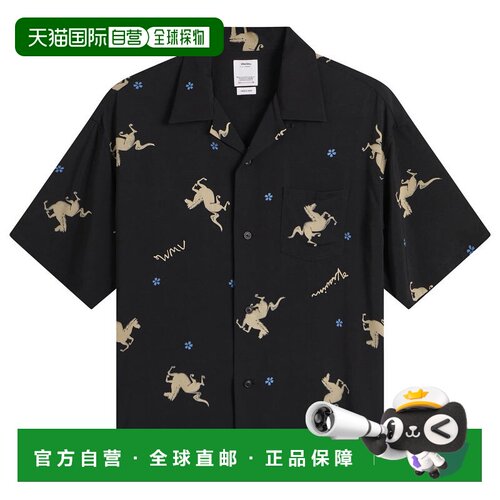 香港直邮Visvim 维斯维木 男士 Crosby 短袖衬衫 0126105011005BL