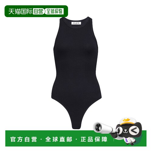 香港直邮Alaia 女士 挂脖连体衣 9B0382J085B black黑色 舒适时尚