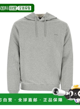 1h可退 香港直邮A.P.C. 男士 长袖连帽卫衣 COHBYM27920 grey灰色