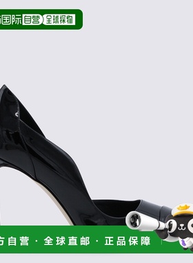 香港直邮Jimmy Choo 周仰杰 女士 鞋跟黑色高跟鞋 BRIGITTE100PAT