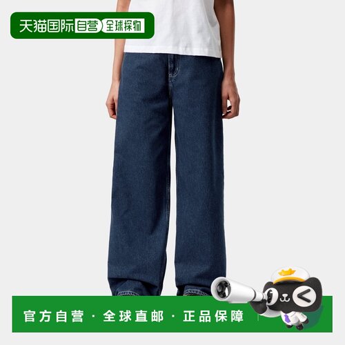 自营欧洲直邮Carhartt WIP Jens女士蓝色棉质牛仔工具裤