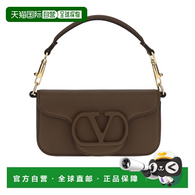 香港直邮VALENTINO 女士斜挎包 WB0K53DUM0E5 AW2026 棕色 徽标单