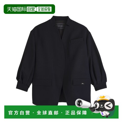自营 欧洲直邮LONGCHAMP珑骧 女士黑色夹克套装连【付后1h可退】