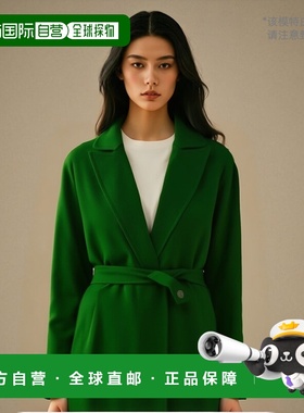 香港直邮A.P.C. 女士 束腰大衣 WOAOBF01514 green绿色长袖