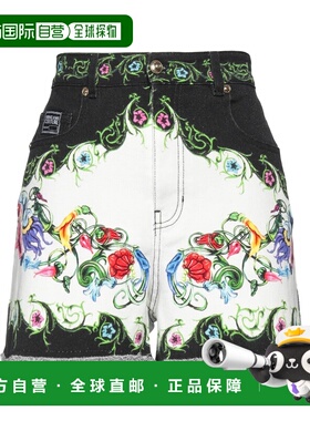 香港直邮versace 范思哲 女士 牛仔短裤 white白色 舒适时尚