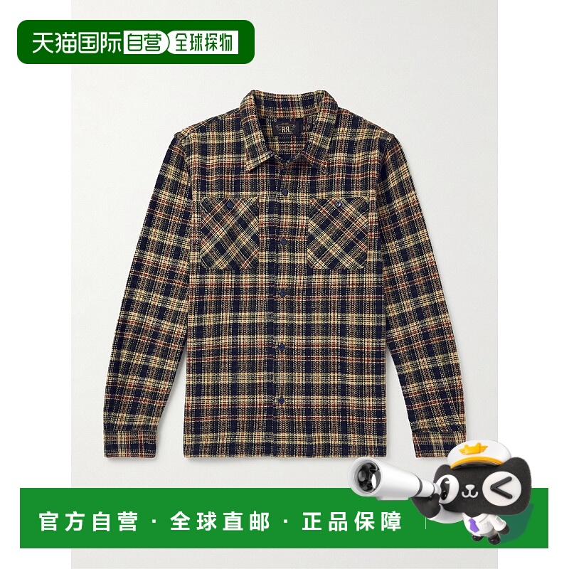 1h可退 香港直邮RRL 拉夫 劳伦RRL 男士 Monterey 格纹棉质衬衫 7
