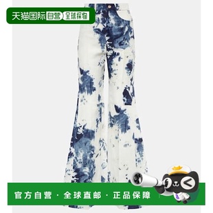 colorful花色 香港直邮Chloe 扎染亚麻喇叭长裤 女士 舒适时 蔻依