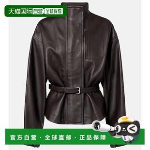女士 舒适时尚 Ciro brown棕色 束带皮革夹克 香港直邮Jacquemus