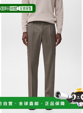 自营欧洲直邮Mango芒果 男士中棕色修身 Thermolite® 工装裤