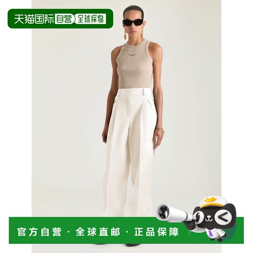 自营欧洲直邮Givenchy纪梵希 Paris女士米灰色棉质修身背心