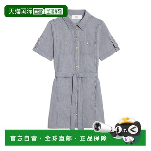 Women 迷你条纹连衣裙 香港直邮CELINE 24SS