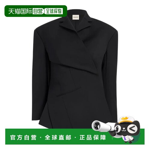香港直邮KHAITE 女士西服 6231582W582 SS2026 黑色 Palto 夹克