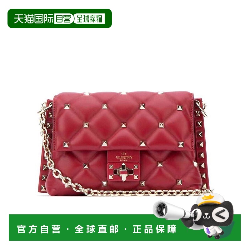 【99新未使用】香港直邮Valentino 宝石红铆钉单肩包 QW0B0C72NAP