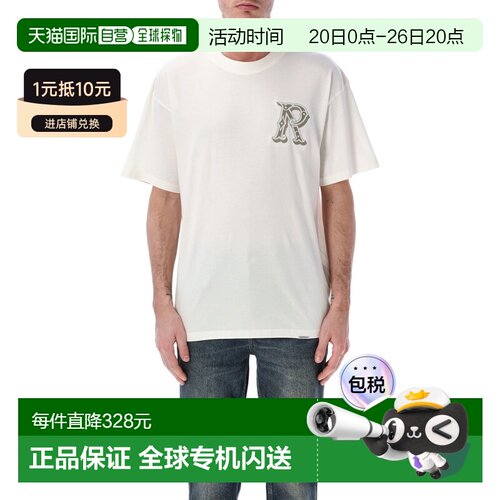 香港直邮Represent 男士 Western Initial T恤 MLM10059572