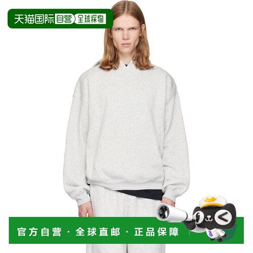 香港直邮SKIMS 男士 灰色 Fleece Lounge Relaxed 连帽衫 PLPLO87