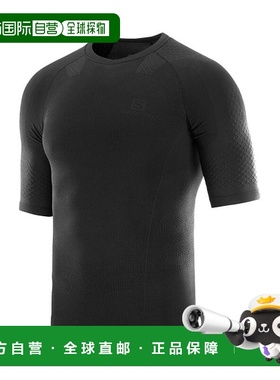 自营欧洲直邮Salomon萨洛蒙 EXO MOTION男士黑色T恤
