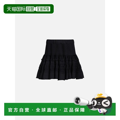 香港直邮ALAIA 女士半身裙 AA9J2480K164C995 SS2026 黑色 GONNE