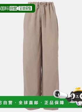 1h可退 香港直邮The Row 女士 Enea 阔腿裤 brown棕色 舒适时尚