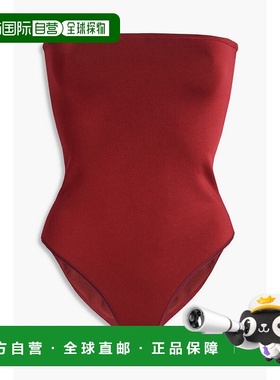 1h可退 香港直邮alaia 女士 无肩带弹性针织连体衣 AA9B03006M546