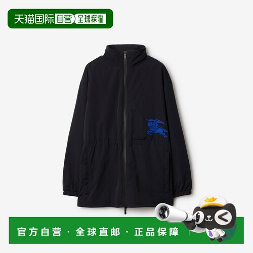 欧洲直邮Burberry 博柏丽 女士黑色聚酰胺夹克新款博柏利