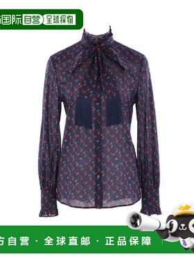 香港直邮Valentino 华伦天奴 女士 印花棉质衬衫 7B3AB7T69M8