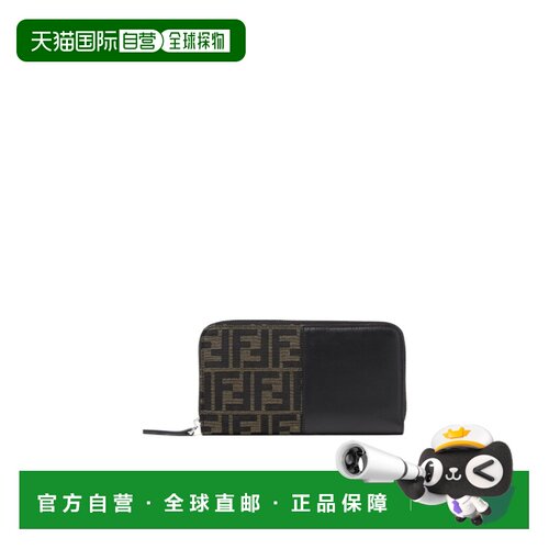 香港直邮FENDI 男士钱包 7M0210B139F0XLL AW2026 花色 FF 拉链钱