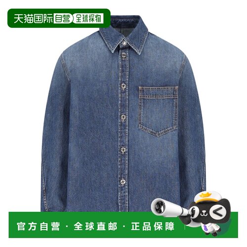 香港直邮Givenchy 长袖牛仔衬衫 BM615W516L纪梵希男装