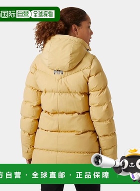 自营欧洲直邮Helly Hansen 女士沙黄色聚酰胺Adore蓬松派克大衣