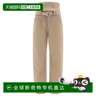褲 歐洲直郵ALAIA 女士休閑褲 AA9P02456T632493工裝 針織高腰寬松