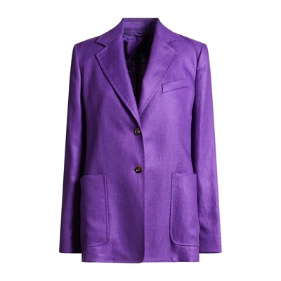 1h可退 香港直邮MaxMara 麦斯玛拉 女士 西装外套 purple紫色 舒
