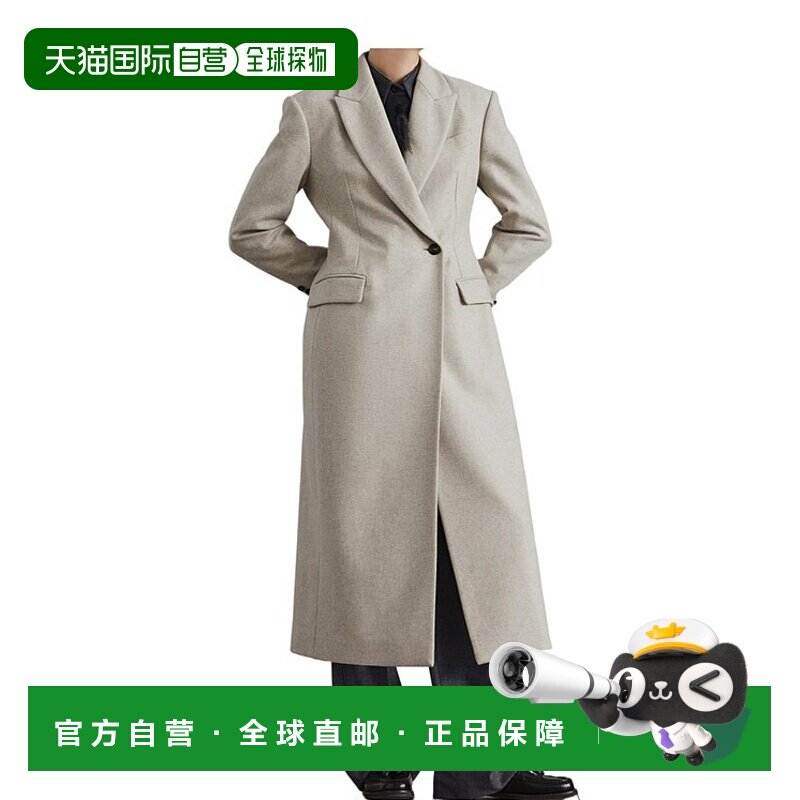 香港直邮Brunello Cucinelli 镶珠装饰羊毛大衣 MD5919881