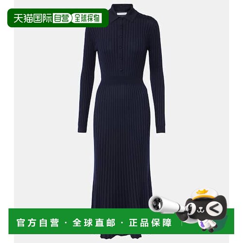 香港直邮Gabriela Hearst 女士 Ardor 罗纹针织羊绒真丝Polo衫式