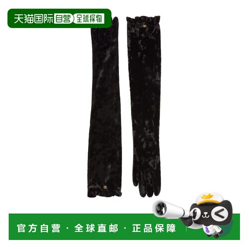 1h可退 香港直邮VALENTINO 女士手套 WGD00GLKBN06 SS2026 黑色 V