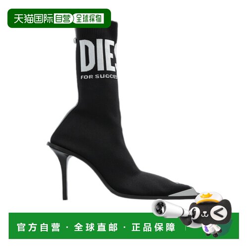 1h可退 香港直邮DIESEL 女士高跟鞋 Y03492P3120H4644 SS2025 黑