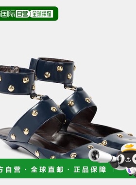 香港直邮Chloe 蔻依 女士 Jade 铆钉皮质凉鞋 000767时尚单鞋