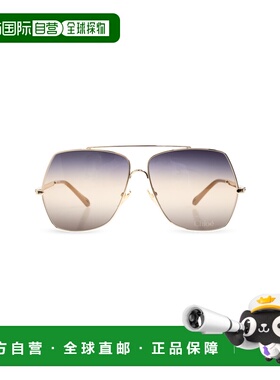 1h可退 香港直邮CHLOÉ 女士太阳镜 CH0278S0006 CO 金色 Sunglass