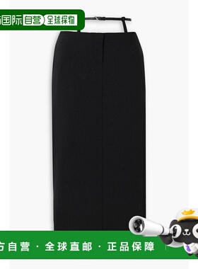 1h可退 香港直邮The Attico 女士 束带剪口卡迪中长半身裙 248WCS