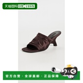 绸缎凉鞋 1h可退 brown棕色 Shadow Mule 香港直邮Simkhai 女士