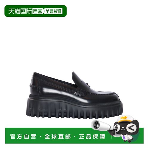 欧洲直邮hogan 女士 乐福鞋女鞋皮鞋一脚蹬松糕鞋厚底小皮鞋