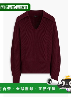 1h可退 香港直邮JOSEPH 约瑟夫 女士 罗纹真丝羊绒混纺毛衣 JF008