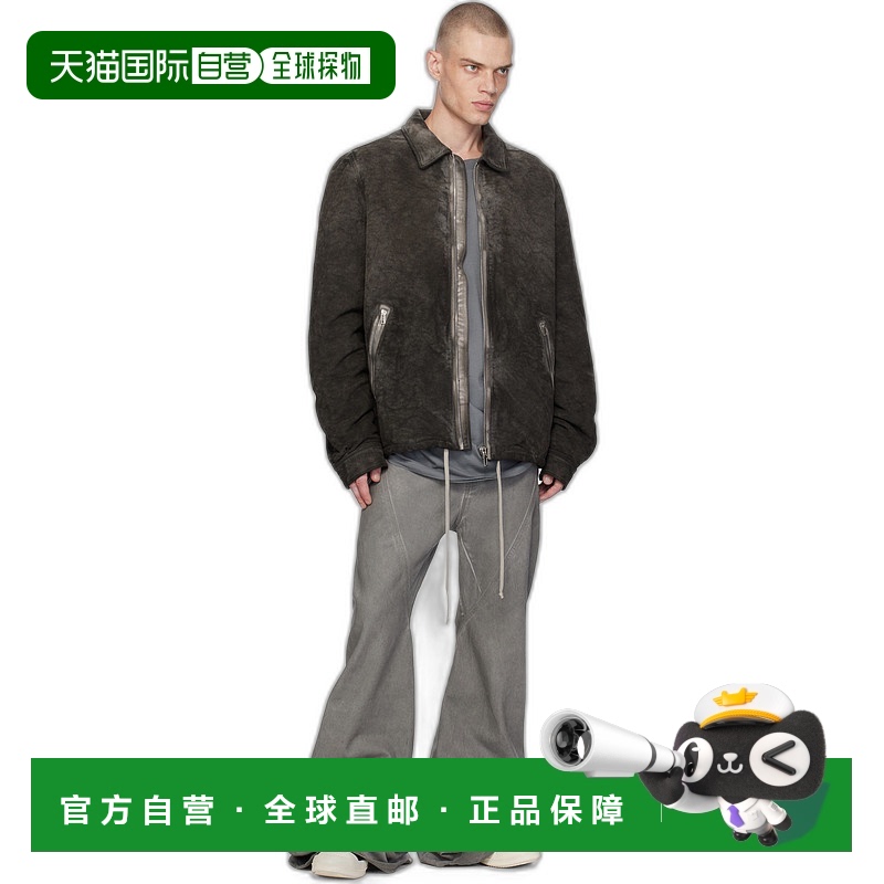 欧洲直邮RICK OWENS DRKSHDW 男士夹克DU02D2783MO34经典抽绳拉链