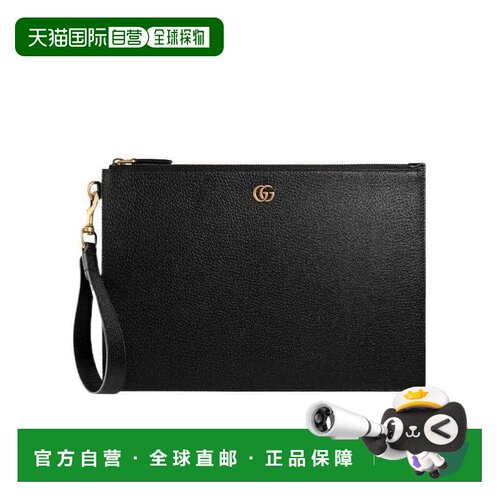 1h可退 香港直邮GUCCI 男士手拿包 475317DJ20T1000 CO 黑色 GG M