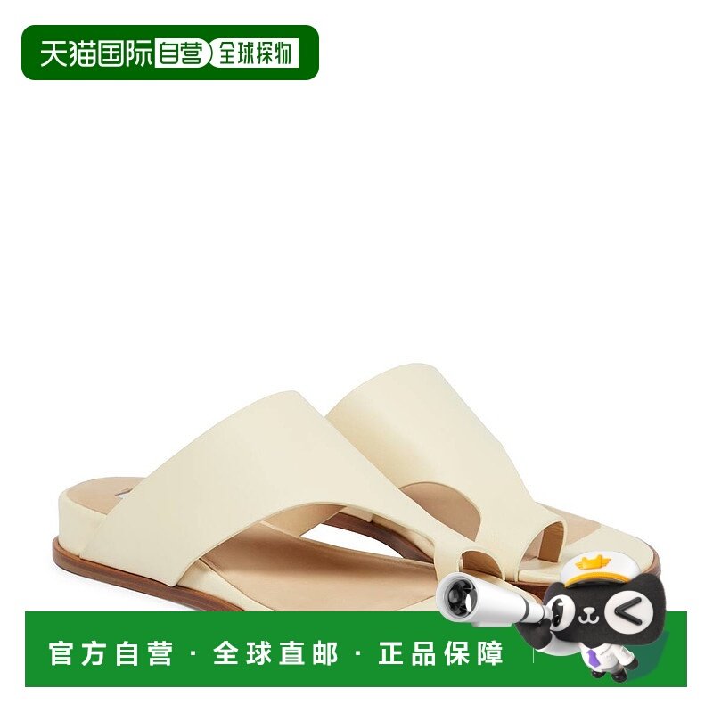 1h可退 香港直邮Gabriela Hearst 女士 Medici 皮质人字拖,女鞋,时装凉鞋,淘宝优惠券,粉丝福利购,淘宝优惠卷