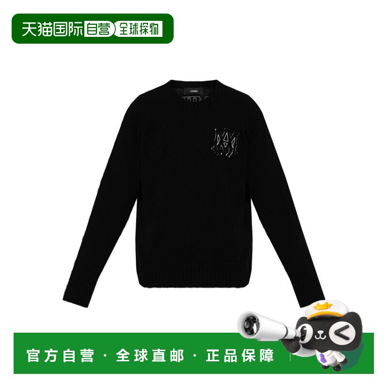 1h可退 香港直邮AMIRI 男士卫衣 AMTOKN1003001 SS2026 黑色 长袖