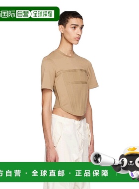 香港直邮Dion Lee 紧身胸衣 T 恤 C3097R23KHAKI上衣男装