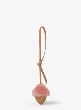 欧洲直邮Bijou Ghianda-Bijou de sac en cuir beige et peau de