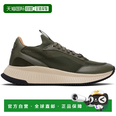香港直邮BOSS 波士 男士 卡其色 TTNM EVO Knitted Upper 运动鞋